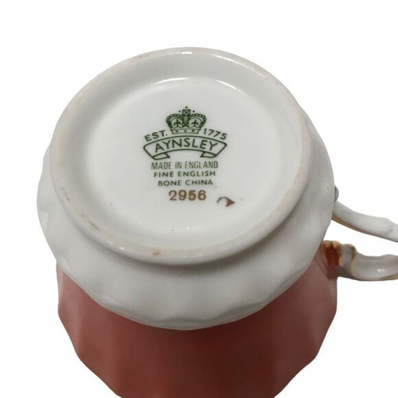 Ansley Floral Bone China Teacup and Saucer - Picture 11 of 11